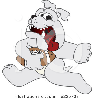 Royalty-Free (RF) Bulldog Mascot Clipart Illustration by Mascot Junction - Stock Sample #225707
