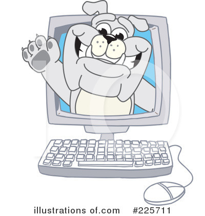 Royalty-Free (RF) Bulldog Mascot Clipart Illustration by Mascot Junction - Stock Sample #225711