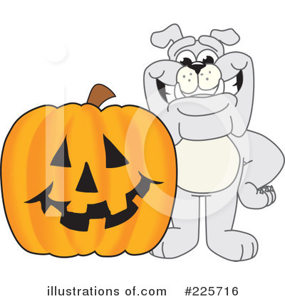 Royalty-Free (RF) Bulldog Mascot Clipart Illustration by Mascot Junction - Stock Sample #225716