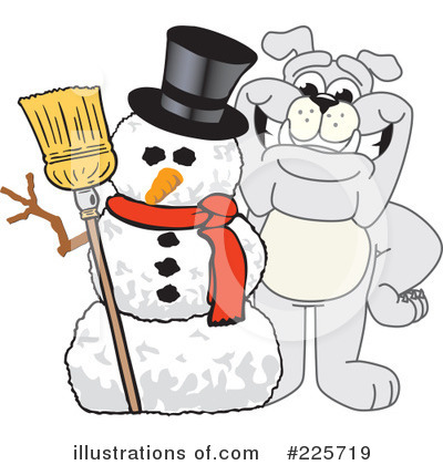 Royalty-Free (RF) Bulldog Mascot Clipart Illustration by Mascot Junction - Stock Sample #225719