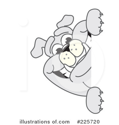 Royalty-Free (RF) Bulldog Mascot Clipart Illustration by Mascot Junction - Stock Sample #225720
