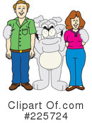Bulldog Mascot Clipart #225724 by Mascot Junction