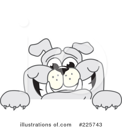 Royalty-Free (RF) Bulldog Mascot Clipart Illustration by Mascot Junction - Stock Sample #225743