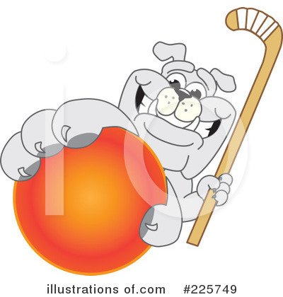 Royalty-Free (RF) Bulldog Mascot Clipart Illustration by Mascot Junction - Stock Sample #225749