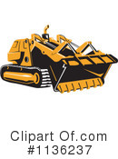 Bulldozer Clipart #1136237 by patrimonio