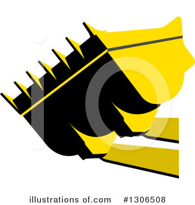 Royalty-Free (RF) Bulldozer Clipart Illustration by Lal Perera - Stock Sample #1306508