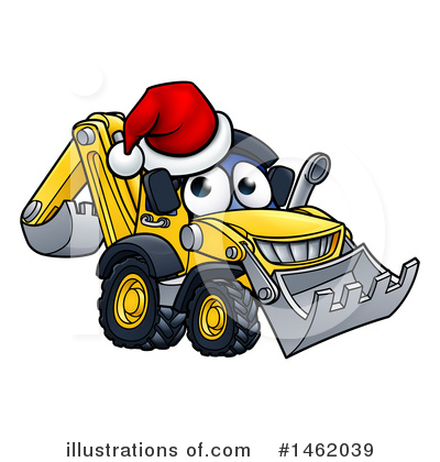 Royalty-Free (RF) Bulldozer Clipart Illustration by AtStockIllustration - Stock Sample #1462039