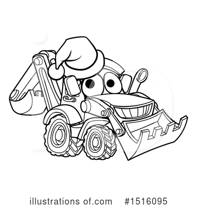 Bulldozer Clipart #1516095 by AtStockIllustration