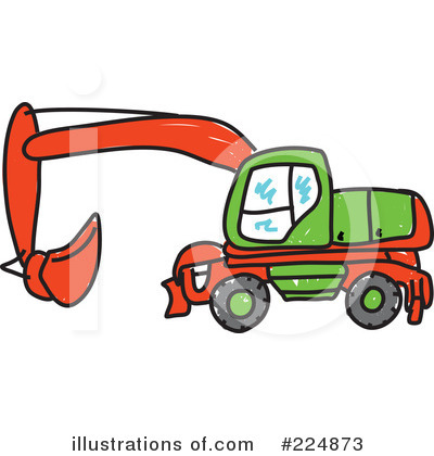 Royalty-Free (RF) Bulldozer Clipart Illustration by Prawny - Stock Sample #224873