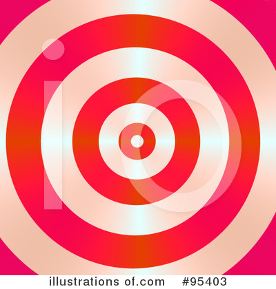 Royalty-Free (RF) Bullseye Clipart Illustration by ShazamImages - Stock Sample #95403