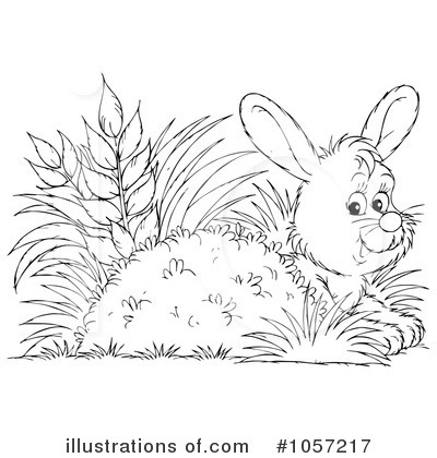 Royalty-Free (RF) Bunny Clipart Illustration by Alex Bannykh - Stock Sample #1057217