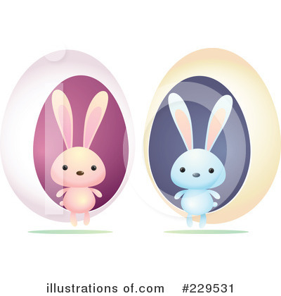 Rabbits Clipart #229531 by Qiun