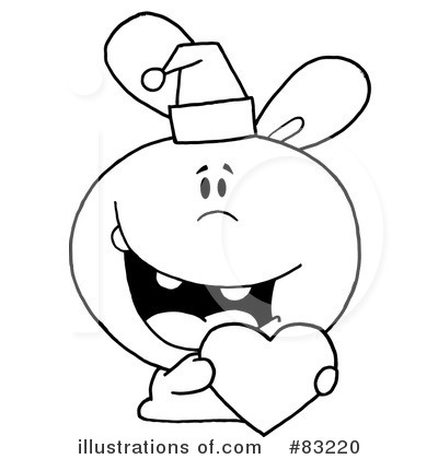 Royalty-Free (RF) Bunny Clipart Illustration by Hit Toon - Stock Sample #83220