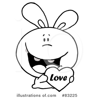 Royalty-Free (RF) Bunny Clipart Illustration by Hit Toon - Stock Sample #83225