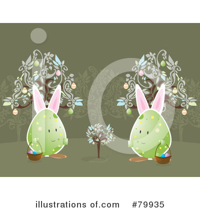 Royalty-Free (RF) Bunny Eared Egg Clipart Illustration by Randomway - Stock Sample #79935