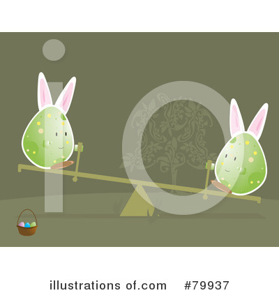 Royalty-Free (RF) Bunny Eared Egg Clipart Illustration by Randomway - Stock Sample #79937