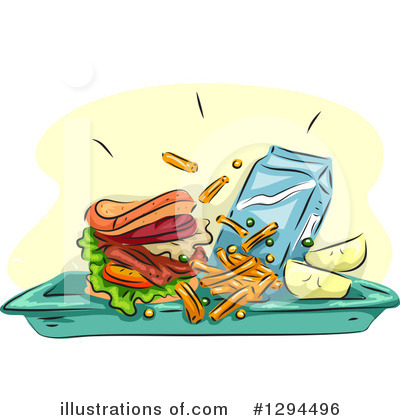 Royalty-Free (RF) Burger Clipart Illustration by BNP Design Studio - Stock Sample #1294496
