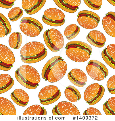 Royalty-Free (RF) Burger Clipart Illustration by Vector Tradition SM - Stock Sample #1409372