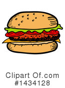 Burger Clipart #1434128 by LaffToon
