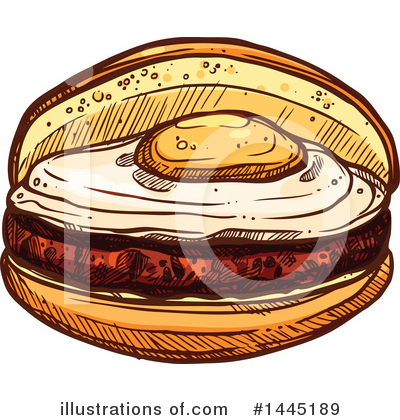 Royalty-Free (RF) Burger Clipart Illustration by Vector Tradition SM - Stock Sample #1445189