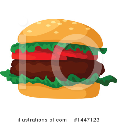 Royalty-Free (RF) Burger Clipart Illustration by Vector Tradition SM - Stock Sample #1447123