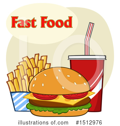 Royalty-Free (RF) Burger Clipart Illustration by Hit Toon - Stock Sample #1512976