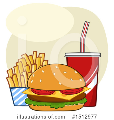 Royalty-Free (RF) Burger Clipart Illustration by Hit Toon - Stock Sample #1512977