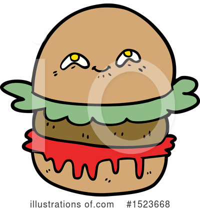 Royalty-Free (RF) Burger Clipart Illustration by lineartestpilot - Stock Sample #1523668