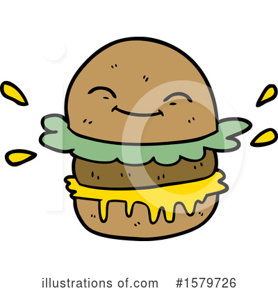 Royalty-Free (RF) Burger Clipart Illustration by lineartestpilot - Stock Sample #1579726