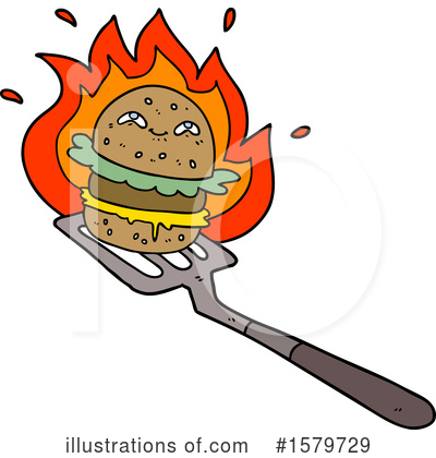 Royalty-Free (RF) Burger Clipart Illustration by lineartestpilot - Stock Sample #1579729