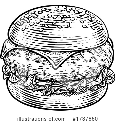 Royalty-Free (RF) Burger Clipart Illustration by AtStockIllustration - Stock Sample #1737660