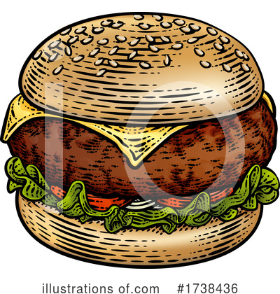 Royalty-Free (RF) Burger Clipart Illustration by AtStockIllustration - Stock Sample #1738436