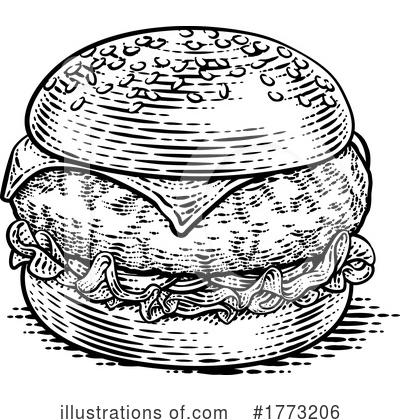 Royalty-Free (RF) Burger Clipart Illustration by AtStockIllustration - Stock Sample #1773206
