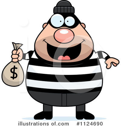 Bank Robber Clipart #1124690 by Cory Thoman