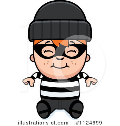 Royalty-Free (RF) Burglar Clipart Illustration by Cory Thoman - Stock Sample #1124699