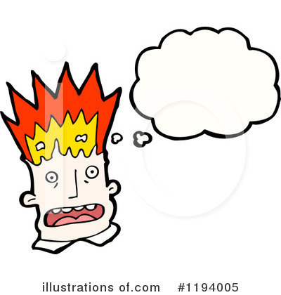 Royalty-Free (RF) Burning Brain Clipart Illustration by lineartestpilot - Stock Sample #1194005