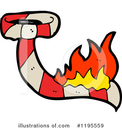 Royalty-Free (RF) Burning Tie Clipart Illustration by lineartestpilot - Stock Sample #1195559