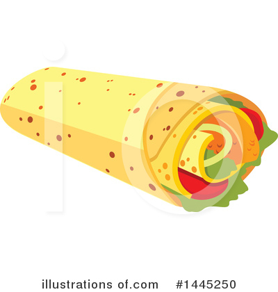 Royalty-Free (RF) Burrito Clipart Illustration by Vector Tradition SM - Stock Sample #1445250