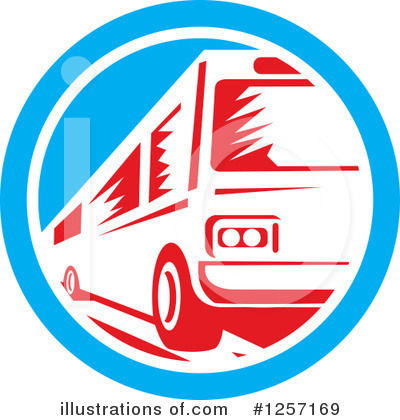Royalty-Free (RF) Bus Clipart Illustration by patrimonio - Stock Sample #1257169