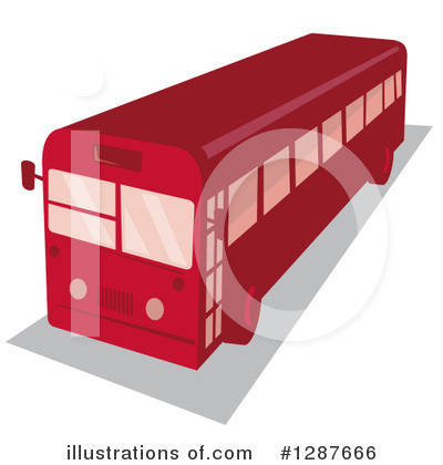 Royalty-Free (RF) Bus Clipart Illustration by patrimonio - Stock Sample #1287666