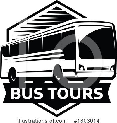 Tour Bus Clipart #1803014 by Vector Tradition SM