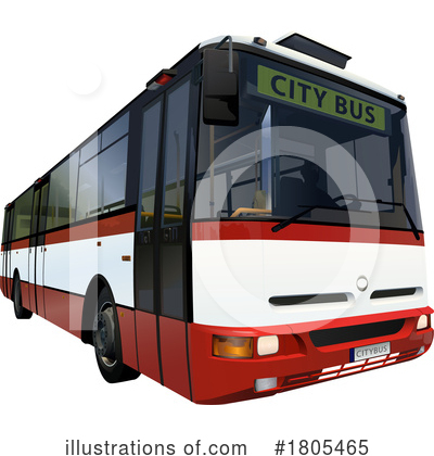 Royalty-Free (RF) Bus Clipart Illustration by dero - Stock Sample #1805465