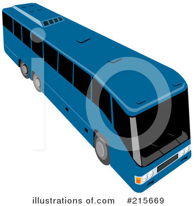 Royalty-Free (RF) Bus Clipart Illustration by patrimonio - Stock Sample #215669