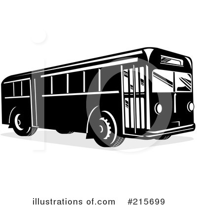 Royalty-Free (RF) Bus Clipart Illustration by patrimonio - Stock Sample #215699