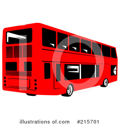 Royalty-Free (RF) Bus Clipart Illustration by patrimonio - Stock Sample #215701
