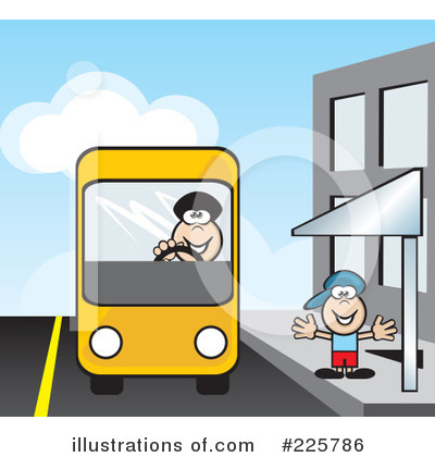 Bus Stop Clipart #225786 by David Rey