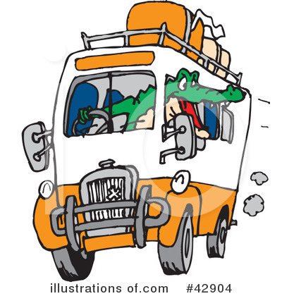 Royalty-Free (RF) Bus Clipart Illustration by Dennis Holmes Designs - Stock Sample #42904