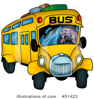 Royalty-Free (RF) Bus Clipart Illustration by dero - Stock Sample #51423