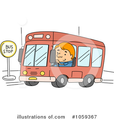 Royalty-Free (RF) Bus Driver Clipart Illustration by BNP Design Studio - Stock Sample #1059367