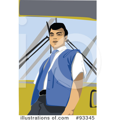 Royalty-Free (RF) Bus Driver Clipart Illustration by mayawizard101 - Stock Sample #93345